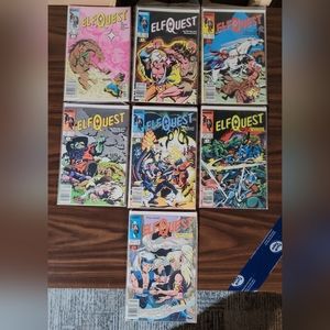 Lot of 7 Elfquest Marvel Comics